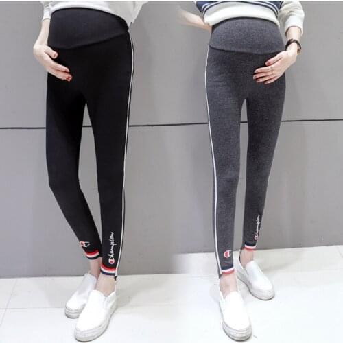 Maternity pants spring and autumn tide mom fashion Korean feet leggings spring pregnant women stomach lift pants long pants