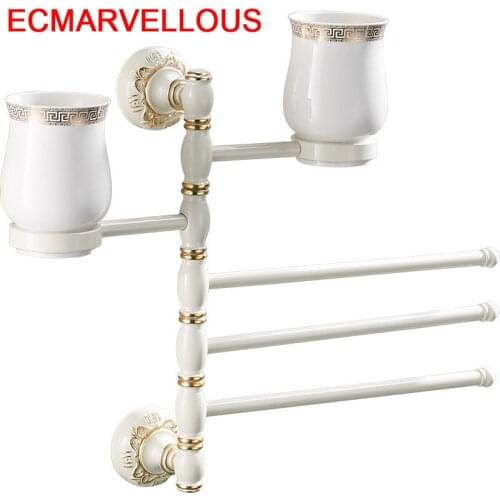 Holder Shelves Mural Etagere Badkamer Prateleira Parede Accessories Rotatable Salle De Bain Shelf Towel Rack Bathroom Organizer
