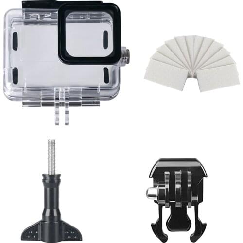 For GoPro Hero 9 196.9-foot waterproof case for underwater diving shell with bracket accessory for Go Pro Hero9 action camera