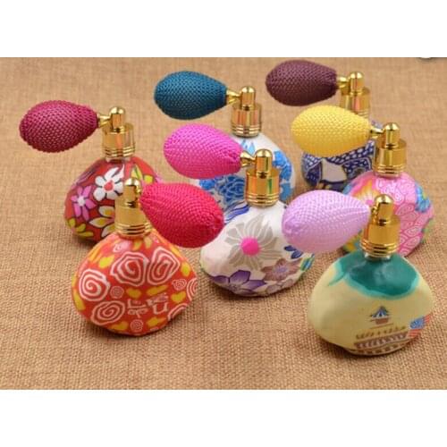 15ml perfume sample spray bottle w Bulb soft ceramic atomizer pulverizador cosmetics perfumeros parfumverstuiver containers