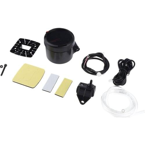 Turbo Boost Vacuum Press Gauge Meter for Auto Car - with LED Light, 2.36' (60mm), 0-300KPa