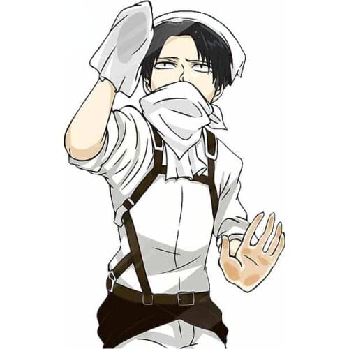 13cm For Attack on Titan Creative Car Stickers Car Accessories Decal Scratch-proof Sticker Waterproof Decoration