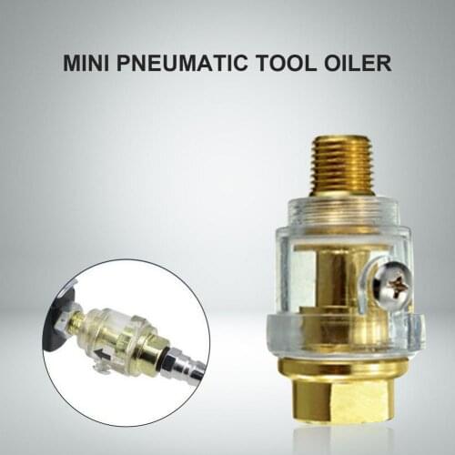 1/4 Inch NPT In-Line Oiler Lubricator For Pneumatic Tool And Air Tool Compressor Pipe Hose Oiler Automatic Oiling With Filter