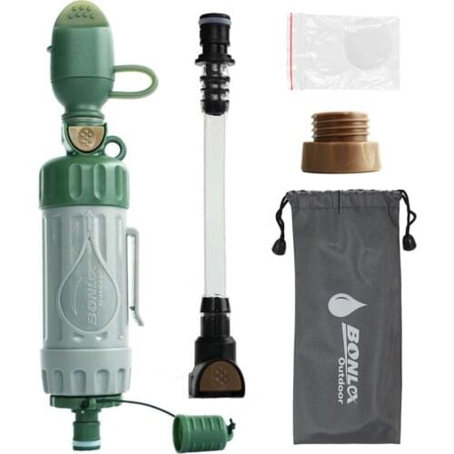 Multiple Fuction Water Purifier Water Filter Straw Drinking Water Filtration Purifier for Outdoor Survival Emergency Preparednes
