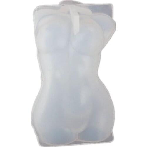 Model Body Stand Ornaments Resin Mold Female Body Art Silicone Molds Home Decor AXYD