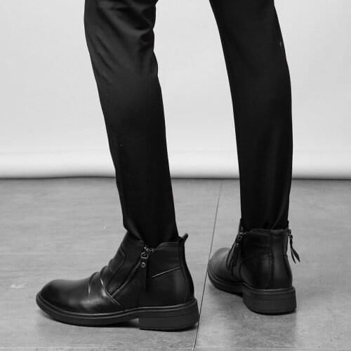 Mens Casual Boots Casual Leather Shoes Men Leisure Mens Sneakers Sneaker Hot Black Flat For Man Fashion Shoe Mens Sport