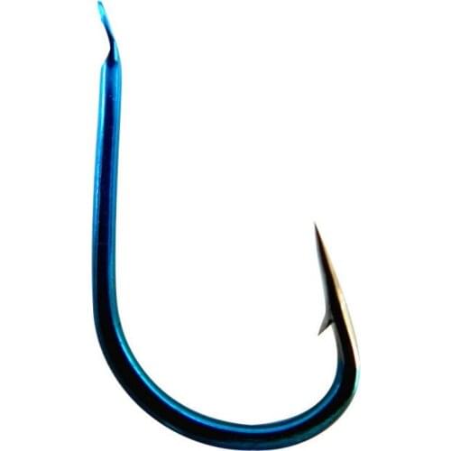 Wholesale 50bags/lot High Quality Fishing Hooks Lure Metal Jig Steel Saltwater Fishing Lures Blue Hot Sale Size #1-13