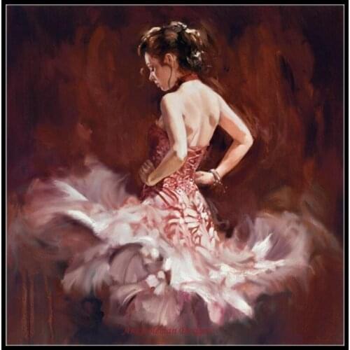 Drop Shipping Embroidery Dance of the Soul Counted Cross Stitch Patterns with 100% Cotton Flosses & Free Shipping for Home Decor