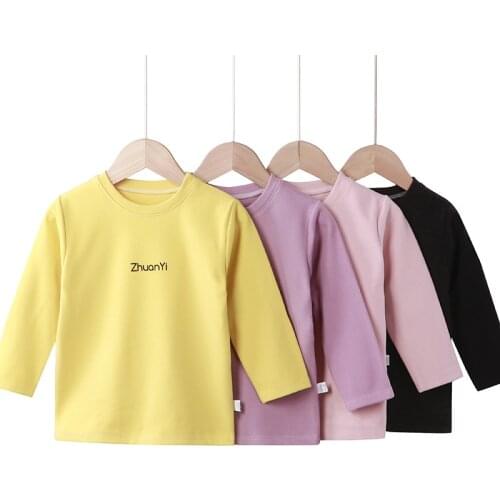 Baby Kids Girls Pullover Long Sleeve Turtleneck Cotton Tops Warm Thermal underwear T Shirt Tee Autumn Winter Casual Tshirt