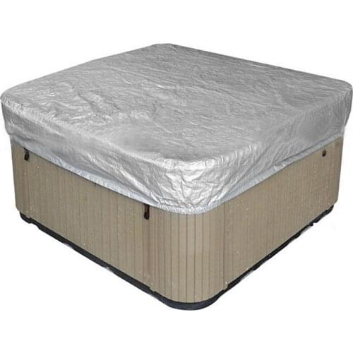 SPA Bathtub Cover Dust-proof UV-Resistant Tough Pool Protector Garden Courtyard Anti-fall Leaves UV Dust Cover 244x244x90 Cm