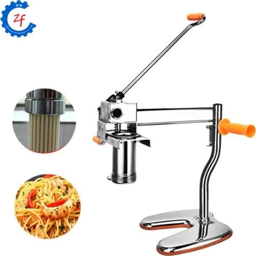Manual noodle maker press pasta machine with 7 pressing moulds making noodles