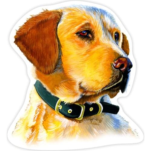 S40250# Various Sizes PVC Decal Golden Retriever Dog Car Sticker Waterproof on Bumper Rear Window Laptop Refrigerator Toilet
