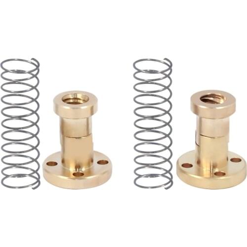 T8 Screw Nut Copper Elimination Gap Elimination Difference Nut Ladder Type Stainless Steel Screw Pitch