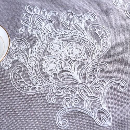 High quality European and American style embroidered shading curtain for living room bedroom shading cotton embroidery screens