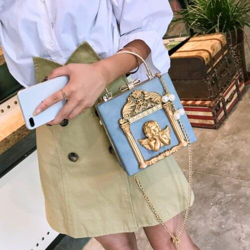 Diamond Wedding Clutch Angel Womens Bag Pearl Party Evening Bag Frame Messenger Crossbody Bag For Women 2021 Lady Shoulder Bag