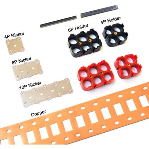 18650 high-quality lithium battery bracket and pure nickel, cylindrical Li-ion battery shockproof plastic bracket