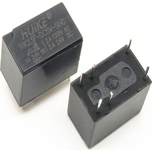 50PCS/LOT HUIKE Relay HK23F HK23F-DC5V-SHG 5V 2A 6 Pin 0.2W Power Relay