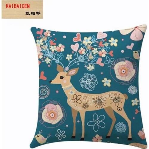 DHL 200pcs/lot 40*40CM Sublimation Pillowcase Heat Transfer Printing double side linen Pillow Covers Blank linen Pillow Cushion