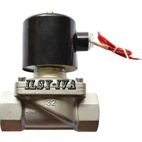 G1 1/4" Stainless steel electromagnetic valve,two way dn32 110vac,220vac,380vac solenoid valve