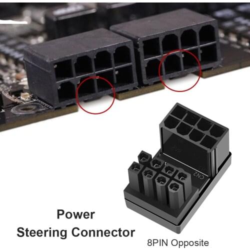 Breakout Cable Hard Drive Splitter Cable Desktops Graphics Card ATX 8Pin 6Pin Female to 8Pin 6Pin Male 180 Degree Adapter