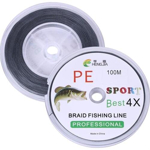 100m Fishing Line 4 Weaves 100% PE Braided Super Strong Japanese Multifilament PE Fishing Line 15-80LB