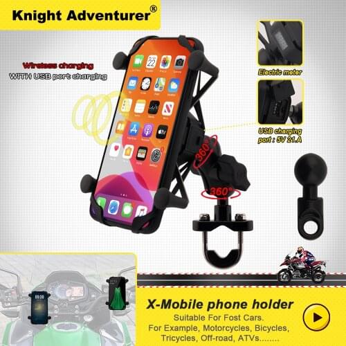 Motorcycle Phone Holder Wireless Charging for Moto Telephone Support Cell Mobile Smartphone GPS Mountrip Smartphone Support