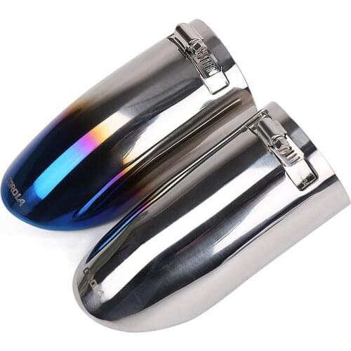 1pcs car Rear Exhaust Muffler Tail Tips Pipe Outlet Stainless Steel Chrome Exhaust Muffler Tips for Toyota corolla 2009-2019