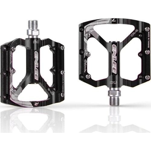 ENLEE Sealed Bearing Mountain Bike Pedals Platform Bicycle Flat CNC Alloy Pedals Non-Slip Flat Pedals Cr-Mo Steel Axle