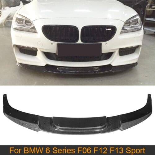 Carbon Fiber Front Bumper Lip Spoiler for BMW 6 Series F06 F12 F13 M Sport 640i 650i 2012 - 2016 Rear Bumper Diffuser Lip