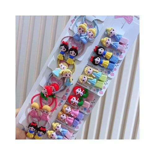 1Sets Disney Princess 99641 Anime Headwear Kids Accessories Cartoon Hairband Child Girls Hair Pin Birthday Gifts New