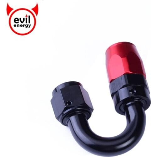 Evil energy AN 4 6 8 10 12 Swivel Hose Aluminium Fitting AN Fittings Adapter Reusable Hose End Oil Fuel