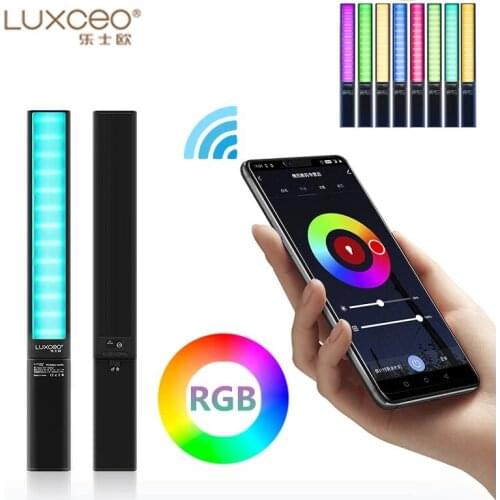 P6 LED RGB Video Light 1300LM 2500K-6500K RA≥95 With Rechargeble Battery 10000mAh 18W Studio Light for Professional Photographer