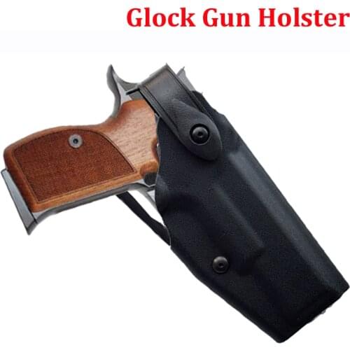 Tactical Glock Pistol Holster Hunting Airsoft Belt Holster Military Army Waist Holster Right Hand Fits Glock 17 19 22 23 31 32