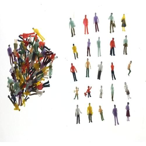 Railroad Model Painter 1.8 Cm 1/100 Model Train People Figures Railway Scenery Layout