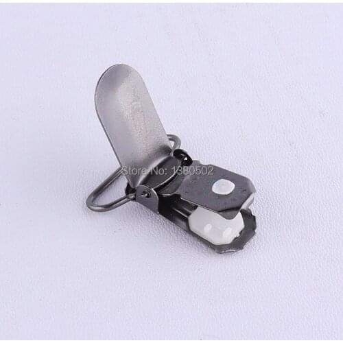 10pcs/lot 39*26mm black color Suspender Clips garment U shape Ribbon clip practical use