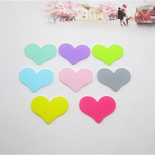 30pcs Sweet Heart Acrylic Flatback Cabochon DIY Scrapbooking Decorative Craft Making 32mm*22mm