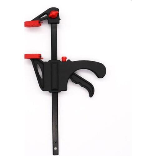 4 Inch Woodworking Bar Fast F Clamping Grip Release Squeeze Carpentry Wood Trigger Clamps Plate Hand Ratchet Bar Tool Clip
