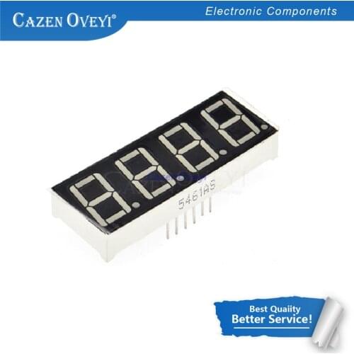 5pcs/lot Digital tube segment common Anode Red 4 Bit digital Tube 0.36 inch Red LED Display HSN-3641BS
