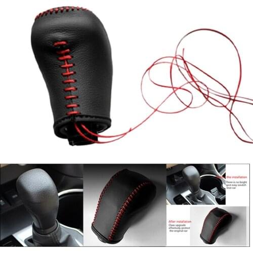 Car Automatic Transmission Gear Lever Cover Gear Shift Head Cover for Toyota Highlander Land Cruiser Prado 2015-2018