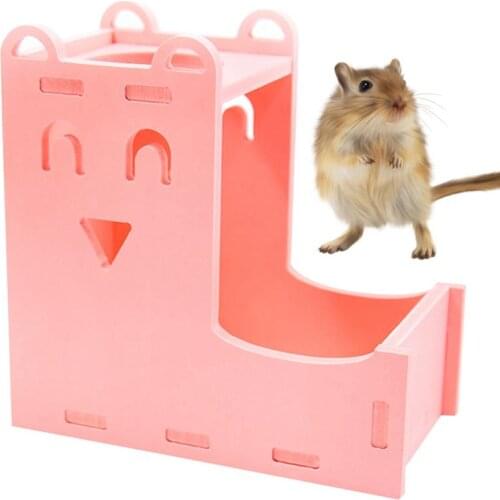 Dorakitten Hamster Feeder 2 In 1 Plastic Small Animal Water Dispenser Hamster Food Feeder Pet Feeding Supplies Pet Accessories