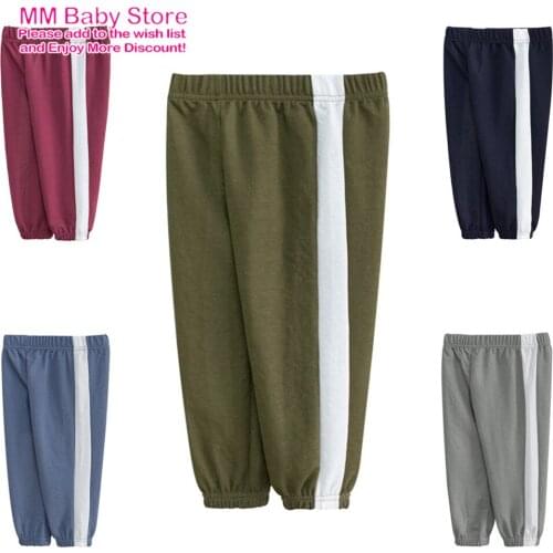 2021 Summer 1-9Years Childrens Mosquito Pants Baby Slacks Pants Kids Boys Trousers Baby Casual Pants Bottoms Clothes