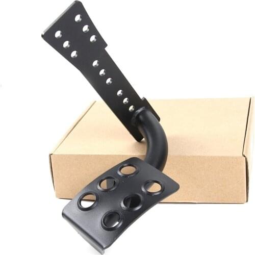 Red Black Metal Dead Pedal Left Side Foot Rest Kick Panel For Jeep Wrangler JK Accessories 2007-2017 Car Styling