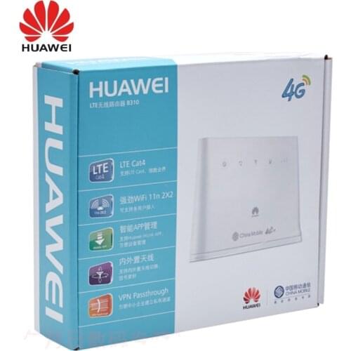 Huawei b310as-852 4G Lte Router B310 Lan Car Hotspot 150Mbps 4G LTE CPE WIFI ROUTER Modem with 2pcs antennas