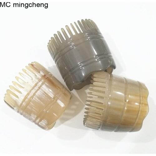MC High Quality Yak Horn Comb Hair Washing Head Scalp Shampoo Brush Comb Massage Brushes Cleaning Reduce Hair Loss Care Tool