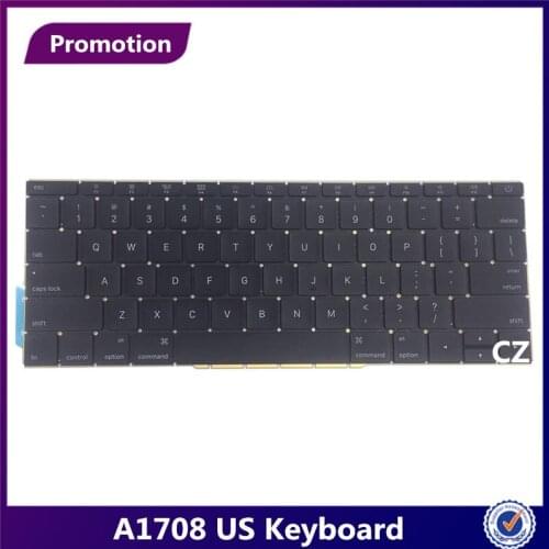 MLLSE Laptop Keyboard US Black for Macbook Pro 13.3" Retina A1708 1708 US English Keyboard MLL42 MPXQ2 2016 2017 Year