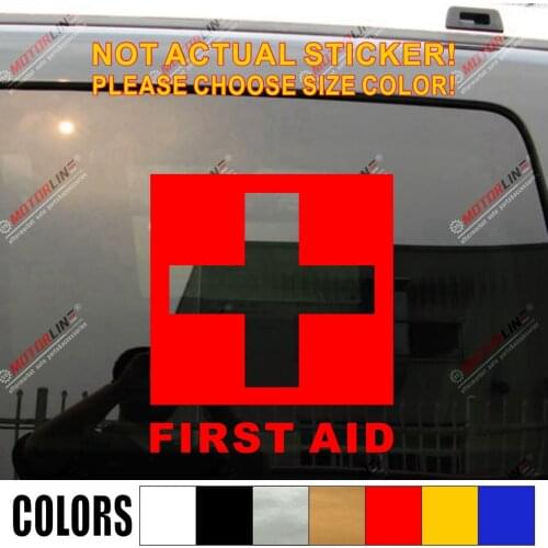 First Aid Kit Sign Symbol Car Decal Sticker Vinyl Die cut no background pick size style 2