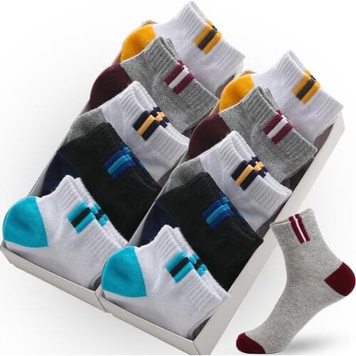 10 pairs Quality Cotton Mens Socks Summer Breathable Soft Sport Socks Black Brand Sock For Men Calcetines Sokken Sox