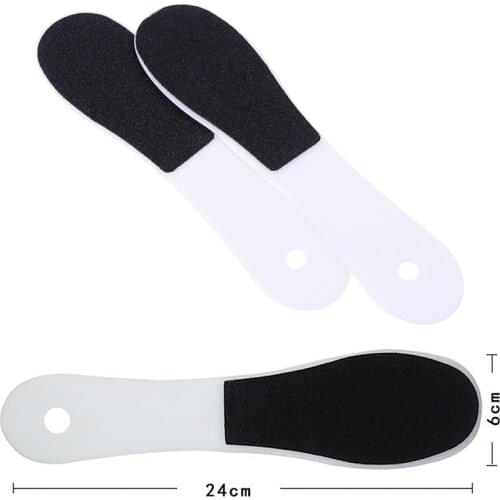 1PCS Portable Double Sided Pedicure Foot File Sanding Paper Rasp Callus Dead Skin Remover Plastic Handle Foot Care Skin Remover