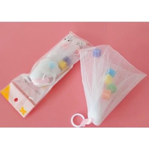 Bubble Net Facial Body Cleansing Soap Foaming Net Bubble Helper Mesh Cleanser Bath Washing Bathroom Foam Storage Bags Wholesale