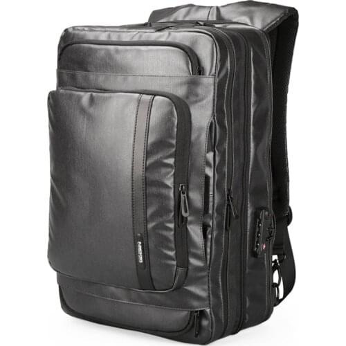 16" Men Laptop backpack Password lock Anti-thief waterproof bags vintage Computer package women business Multifunction backpack